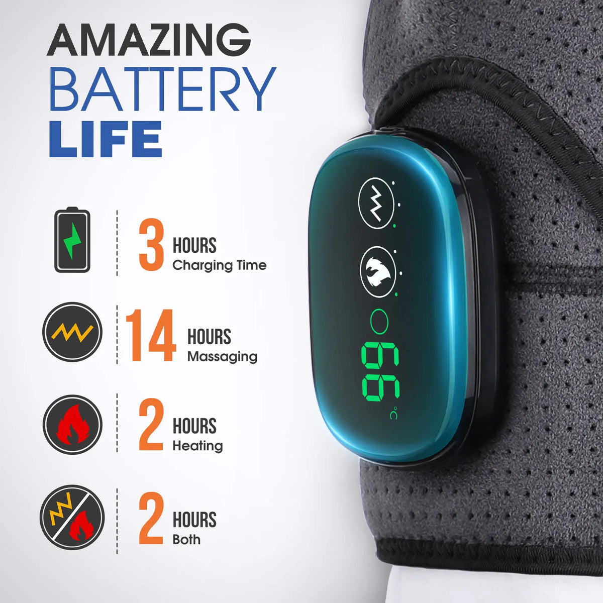 Heated Shoulder Pain Relief Massager